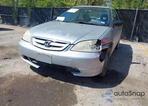 2001 Honda Civic Lx из США, поврежденный, VIN 1HGEM22561L123530